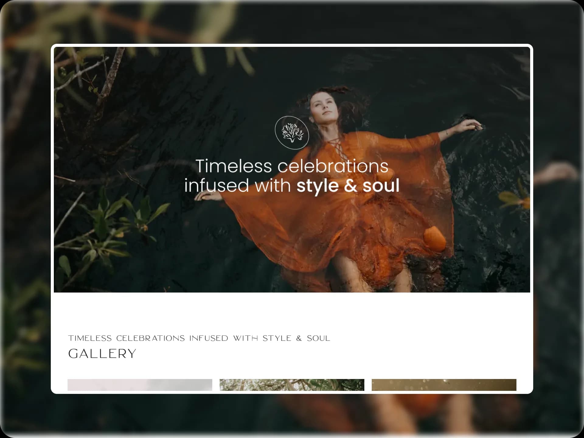 web design mockup