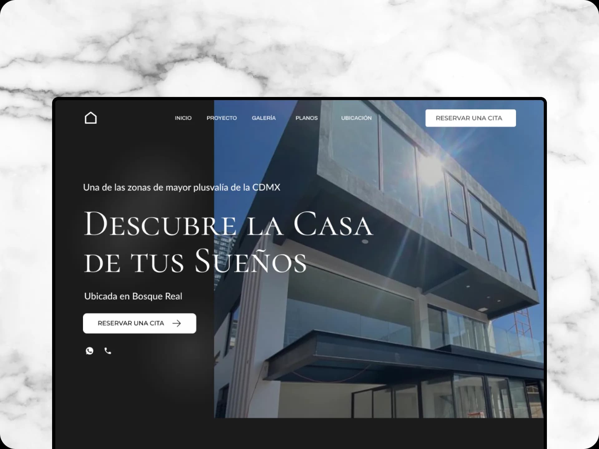 web design mockup